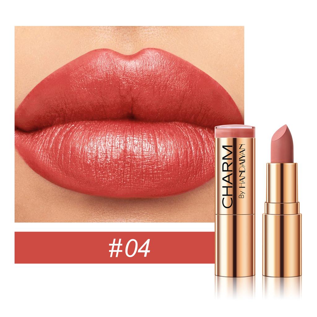 8 Farben Matter Lippenstift Langhaltend Wasserdicht Lippenstift Wischfest Klassisch Hochpigmentiert Samtiges Finish Lip Tint Make-up