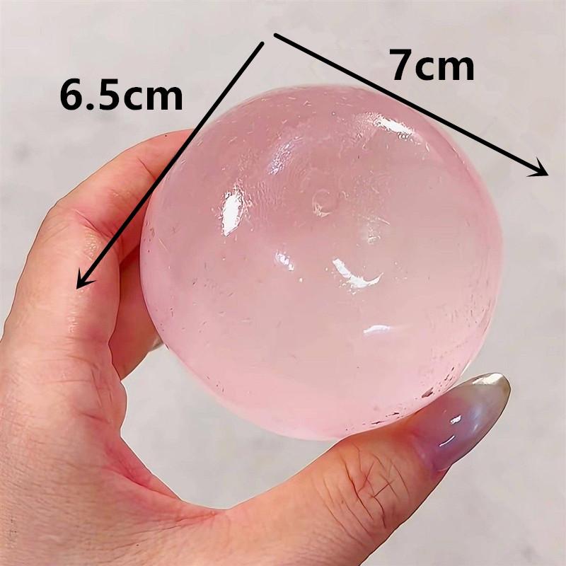 Squishy Ice Ball Maltose Fidgets Toy Super Soft Pink Mochi Slow-Rebound Squeeze Toy Anti-Stress Toy For Children Hand Exercise