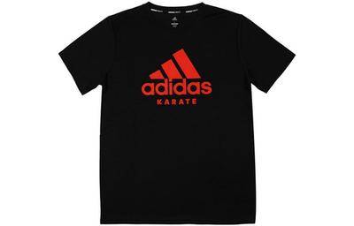 T-Shirts Men Black With Red Logo ADICTKP-BR