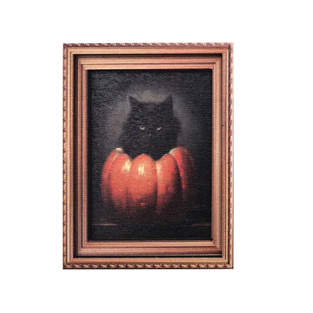 Kreativer Halloween Retro Fotorahmen Magnetischer Kühlschrankmagnet Holzposter Kühlschrankmagnet