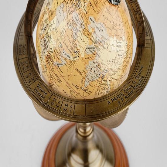 Brass Nautical Armillary Globe Tabletop World Globe Marine Decor Christmas Gift Office Home Decor