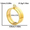 Thickness 10mm Innner Size 15-45mm Stainless Steel Locket Pendants For Jewelry Makings Supplies Round Glass Twist Screw Lockets