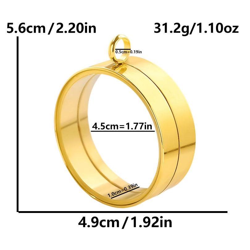 Thickness 10mm Innner Size 15-45mm Stainless Steel Locket Pendants For Jewelry Makings Supplies Round Glass Twist Screw Lockets