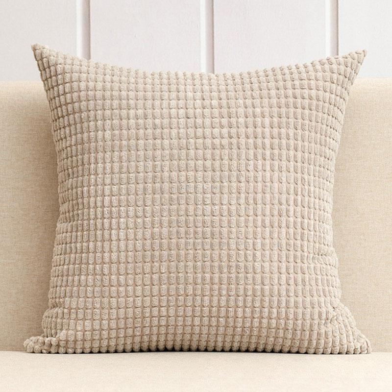 

Наволочка из вельвета, однотонная, толстая, квадратная, с текстурой кукурузного зерна, наволочка для подушки, декоративная наволочка для дивана, 45*45 см 45x45cm