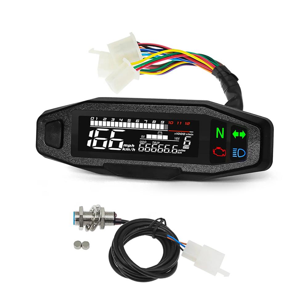 

Мотоциклетный спидометр, приборная панель, указатель уровня масла, тахометр, универсальная приборная панель, измерительная панель с ЖК-дисплеем, Y-образный кронштейн