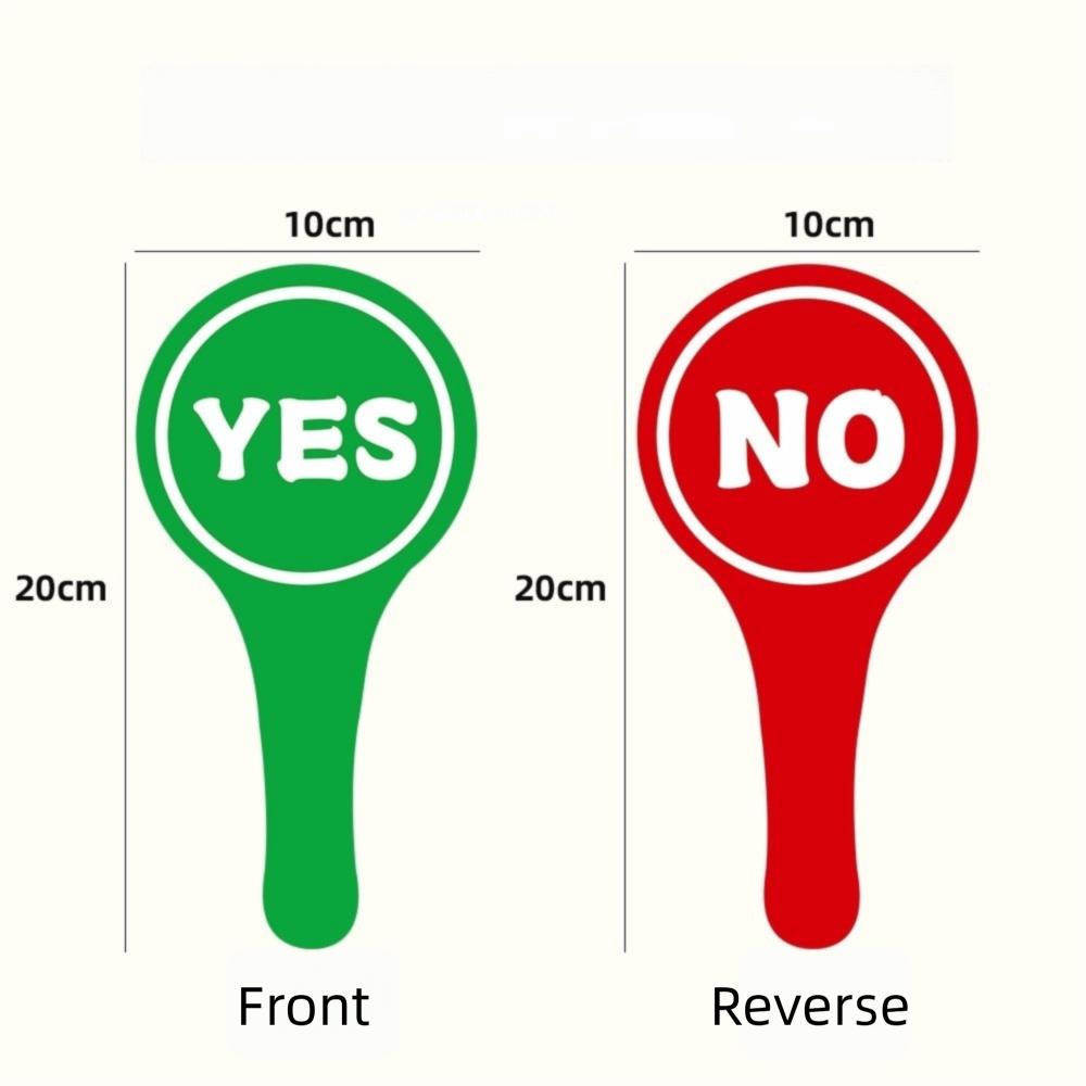 Double-Sided YES/NO Answer Paddle Quick Feedback Feedback Signal Cards Response Paddle
