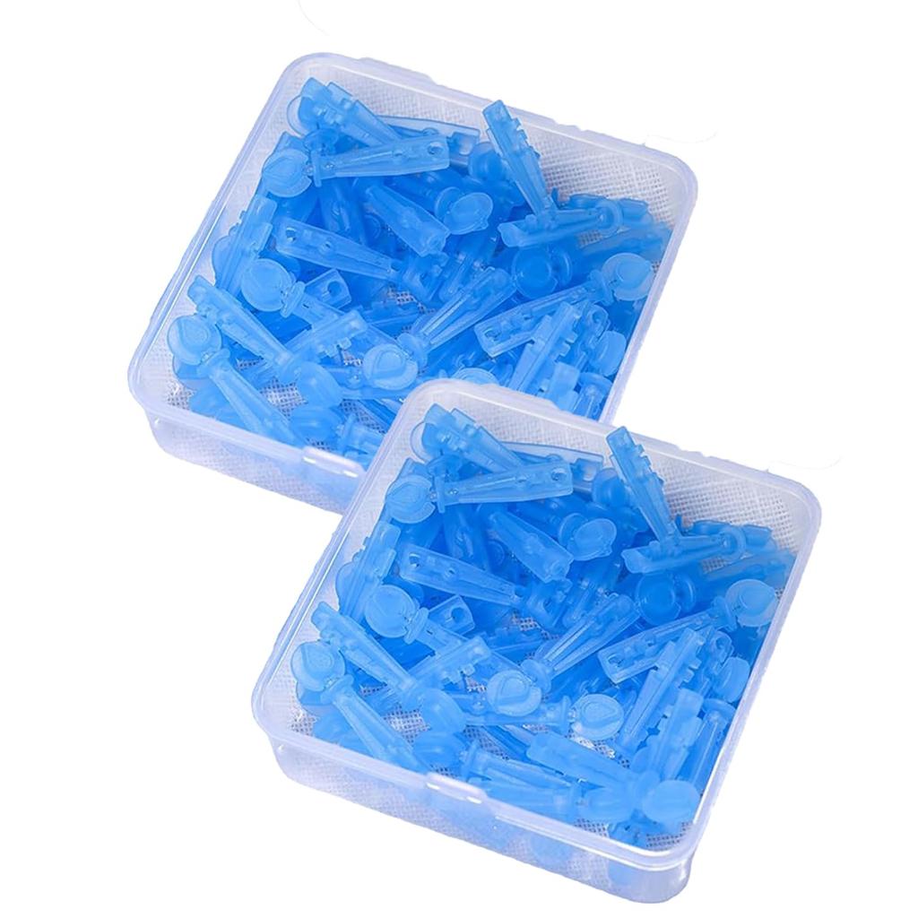 Roczential 100 Blackhead Removal Acne Pore ABS Easy To Disposable Beauty Tool Tools, Needles, Care, Material, Use, Portable, (Blue)