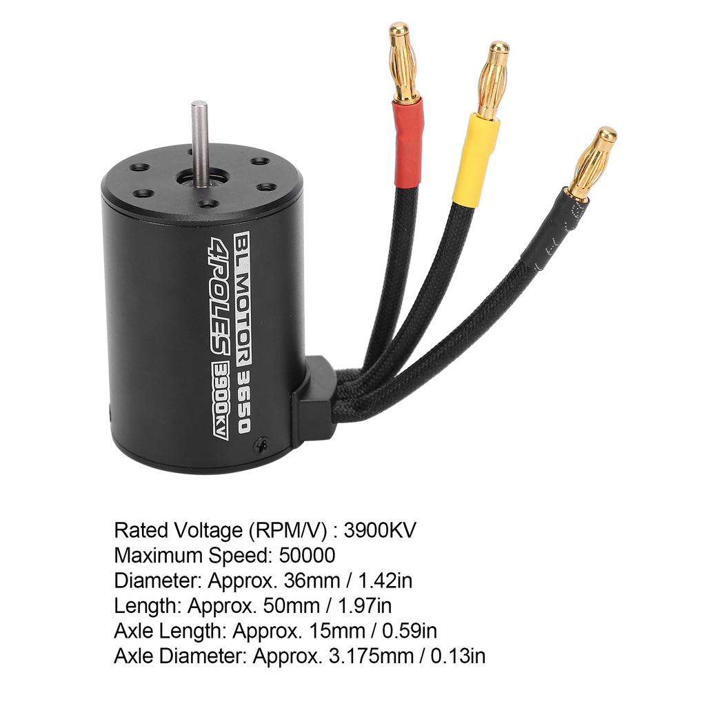 RC Motor Waterproof Brushless Sensorless Motor Accessory for 1Celsius8 1Celsius10 RC Car Model