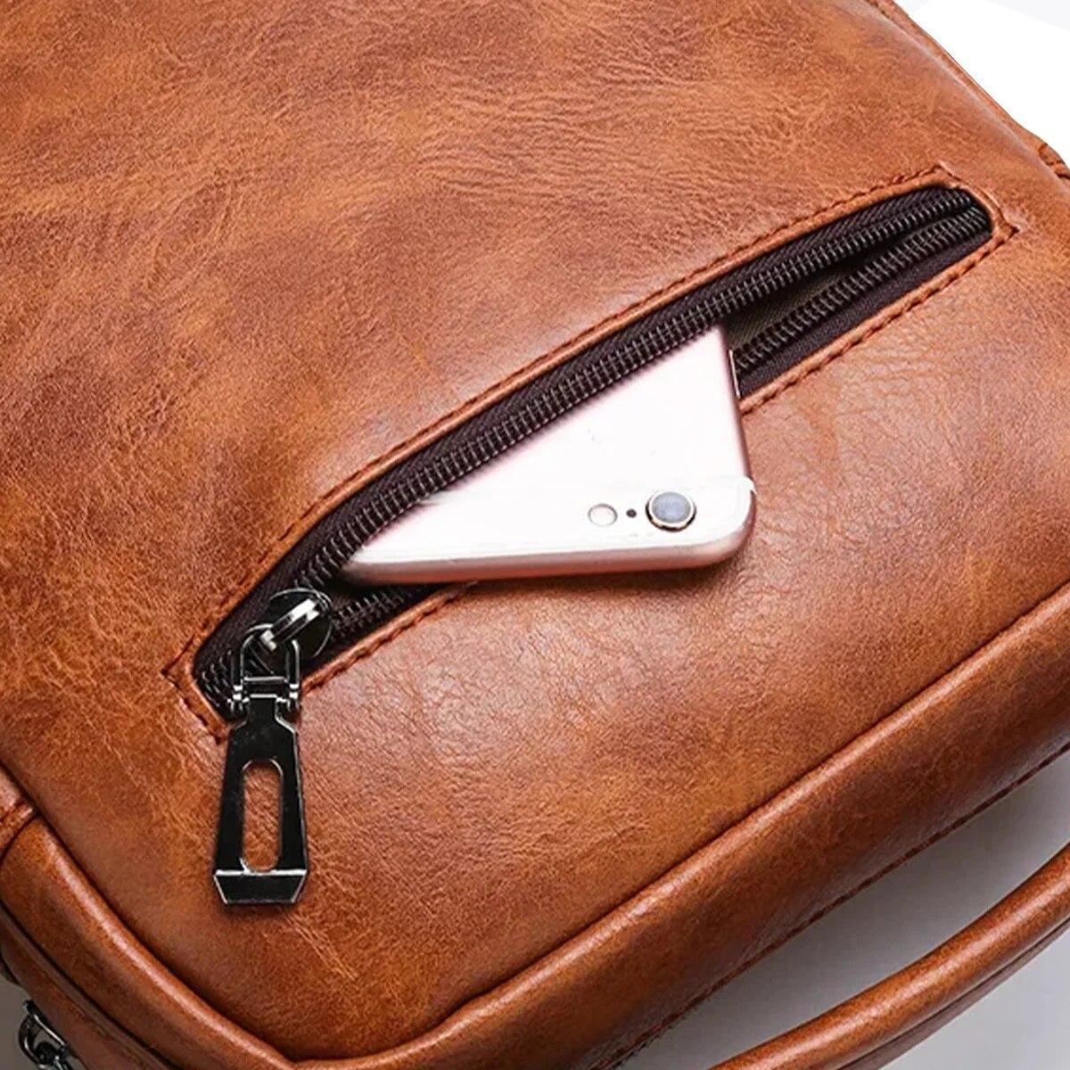 Летняя новая винтажная мужская сумка через плечо — фото 5