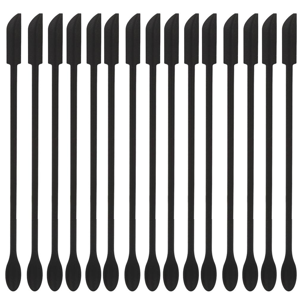 15Pcs Makeup Spatula Double Sided Food Grade Silicone Flexible Widely Used Mini Silicone Spatula
