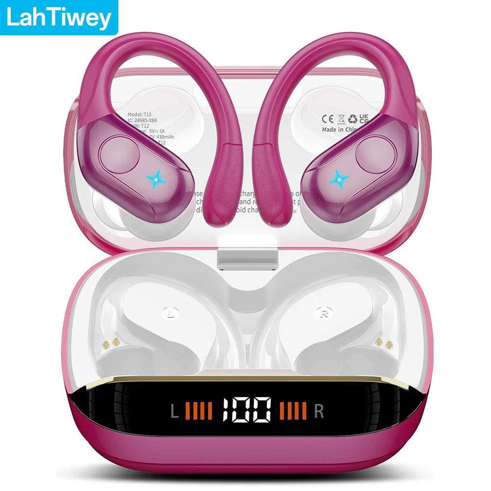 Wireless Bluetooth 5.4 Earbuds High Quality Sound and Noise Reduction Mic, 75H Playtime, Power Display, IPX7 Waterproof Earphone