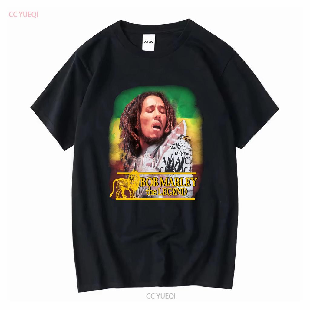 Vintage 90s Bob Marley The Legend Jamaica Zion Rap Black T Shirt Sz L Long Or Short Sleeves Vintage Washed Soft Slightly Homme