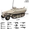 Military Sturmtiger Tank Building Blocks Model - War Scene Military Bricks Assembly Toy for Kids Gift