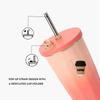 Tyeso 600ML Stainless Steel Coffee Cup With Straw Gradient Color Insulated Water Bottle Car Thermos Mug Cold Drink Vacuum Cup with Coffee Sticker