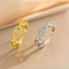 Pig Nose Diamond Open Index Finger Ring: Women's Luxurious Niche High-End Texture, New Trendy Design 2026.