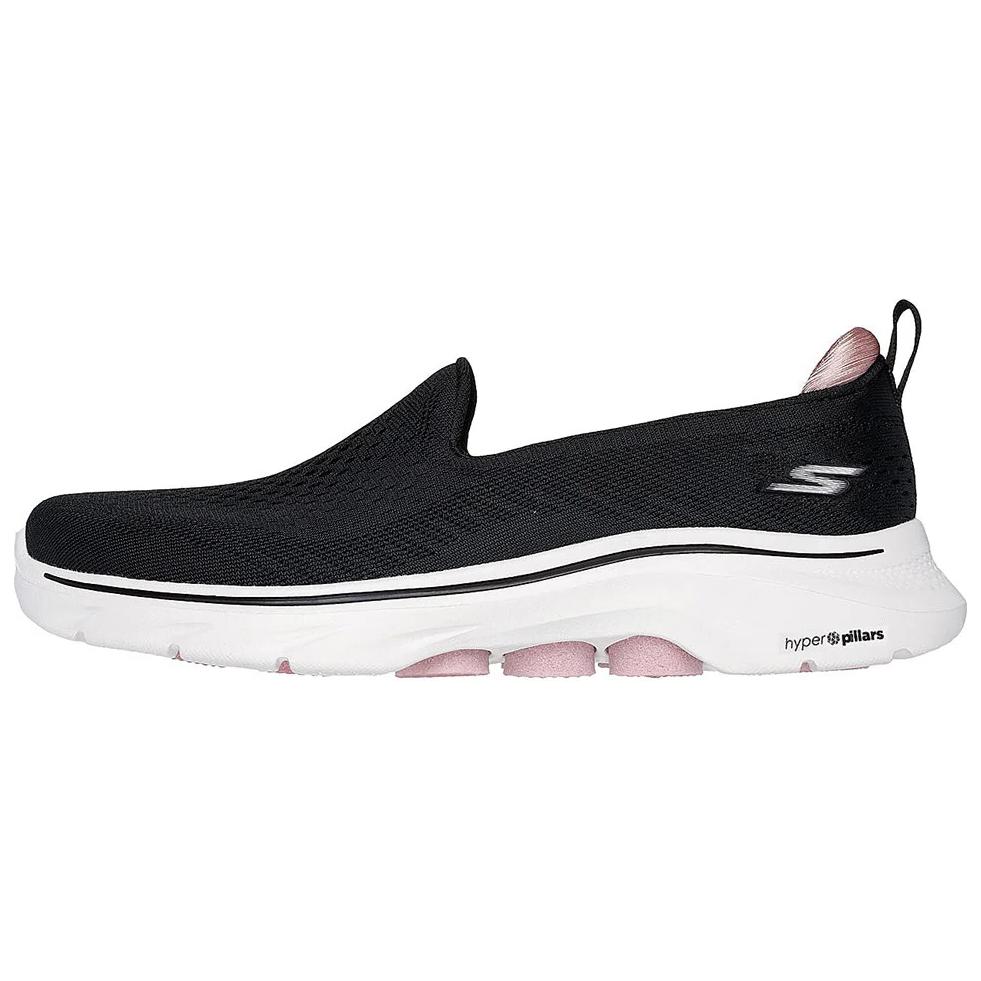 Skechers Go Walk 7 Daily Comfort Low Top Lifestyle Shoes Women sneakers Black 125208-BKPK 36