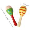 Small Maraca Cartoon Mini Wooden Percussion Maraca 0 To 3 Years Old Toddler Toy for Grasping Exercise