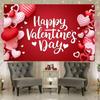 Garden Flag Decor Printed Romantic Holiday Banner Anniversary Valentines Day Party