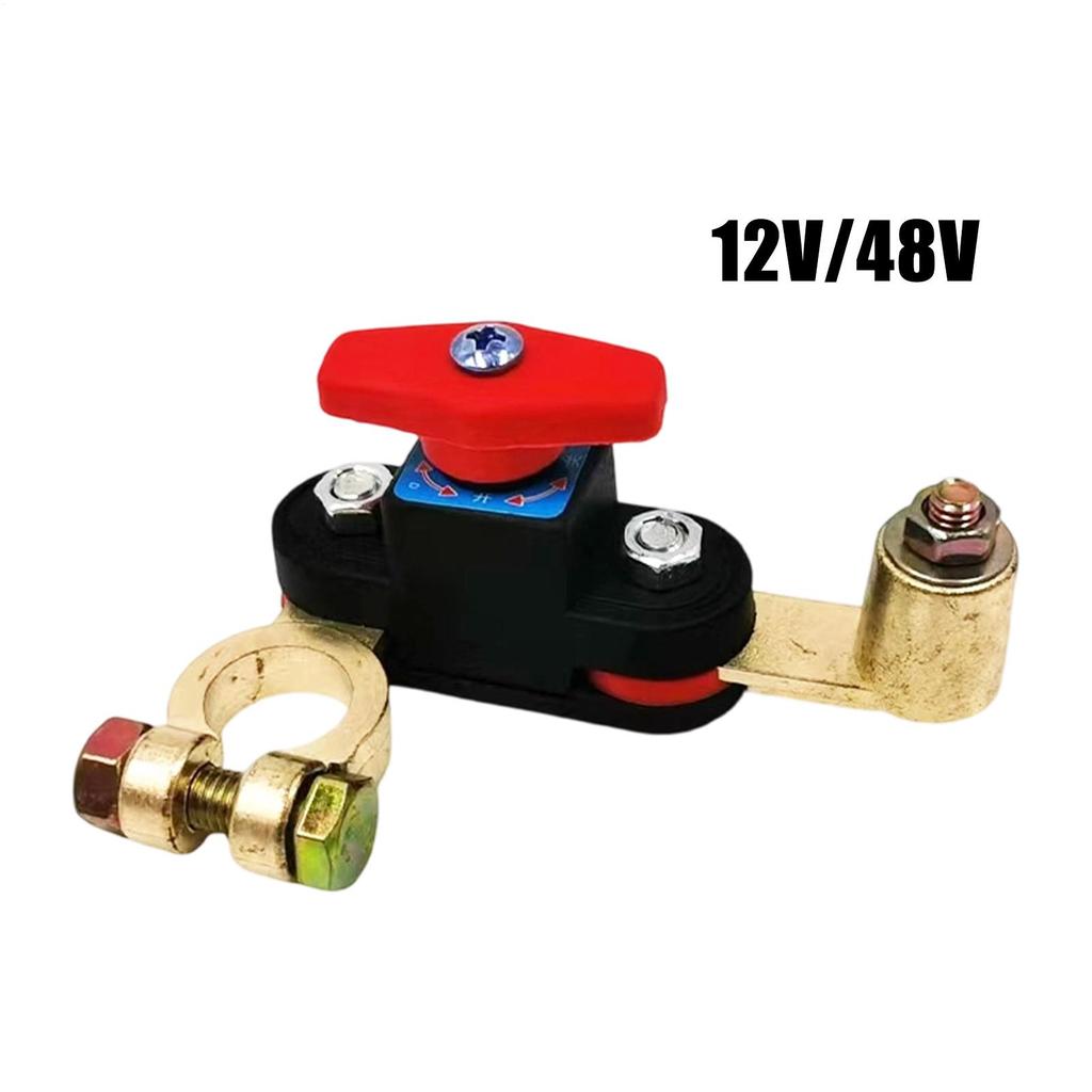 Car Battery Disconnect 12-48V Cut Off Knob Auto Battery Disconnector for Marine Boat Home Electrician Engineering Inspection