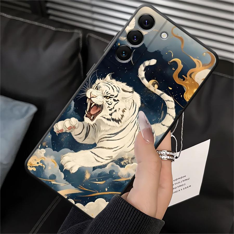 Funda Phone Cover Case for Samsung Galaxy A50 A12 A13 A20 A15 A04 A70 A17 A06 A05 A16 A40 Cool Tiger