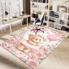 1PC Teddy Bear Pink Non-Slip Floor Carpet, Office, Family, Bedroom, Studio - Large Area Rug, Vibrant Colors-C0491