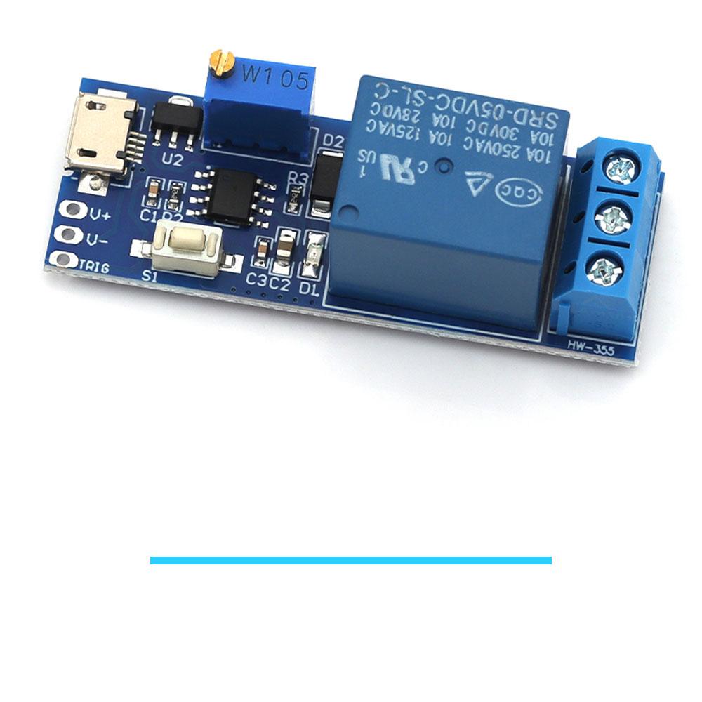 Smart Electronics 5V-30V Micro USB Power Adjustable Delay Relay Timer Control Module Trigger Delay Switch Relays 5