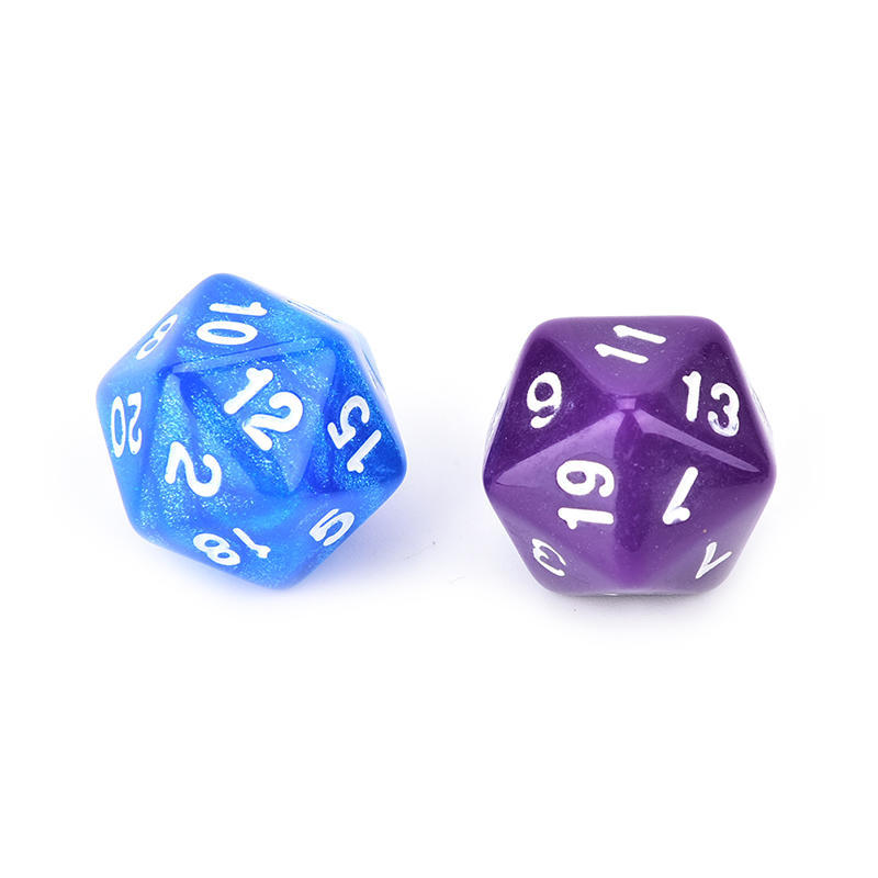 1PC D20 gaming dice twenty sided die number 1-20 for RPG game FO