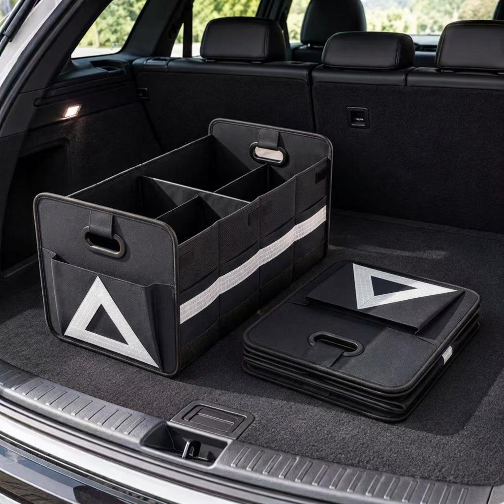 Foldable Oxford Cloth Car Trunk Storage Box - Large Capacity