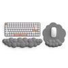 PU Leather Keyboard Wrist Support Pad Ergonomic Anti-Slip Mouse Cushion Comfort Soft Cloud Mouse Pad Office Supplies