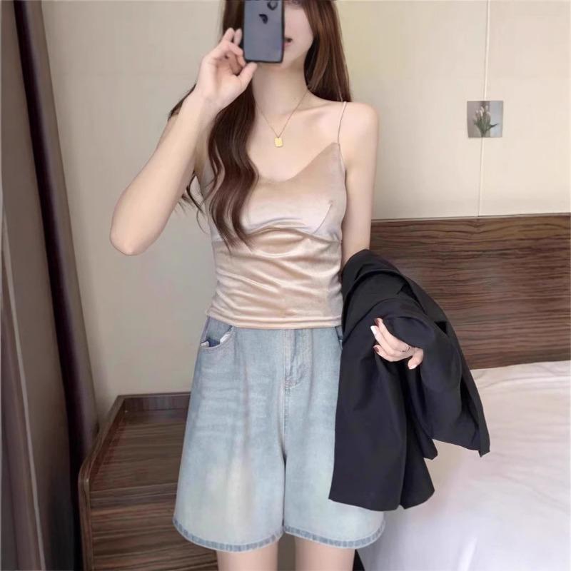 Maillard Canary Camisole Women's Autumn Winter Plus Size Slimming with Chest Pad on The Bottom of The Back Top