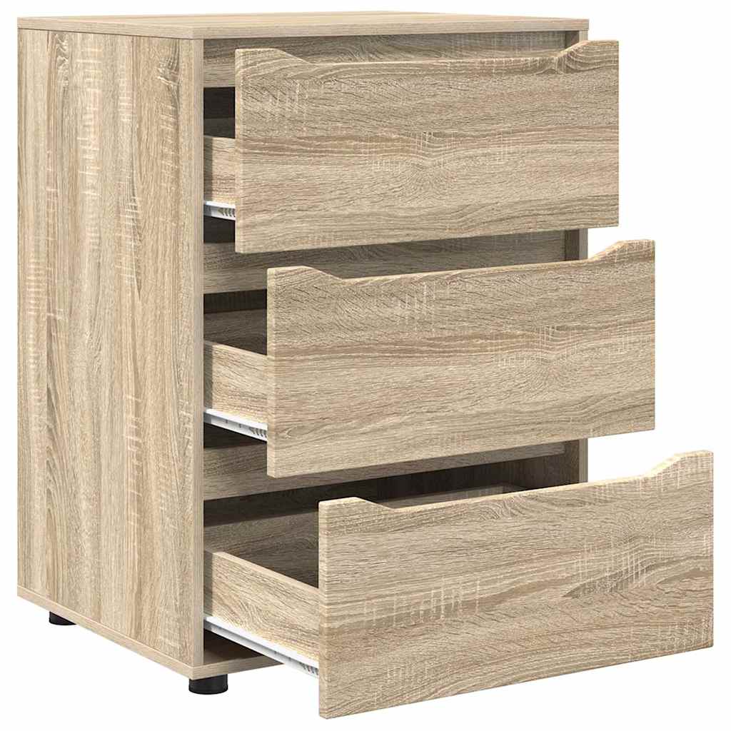 Storage Cabinet Sonoma Oak 60 x 48 x 81 cm Engineered Wood