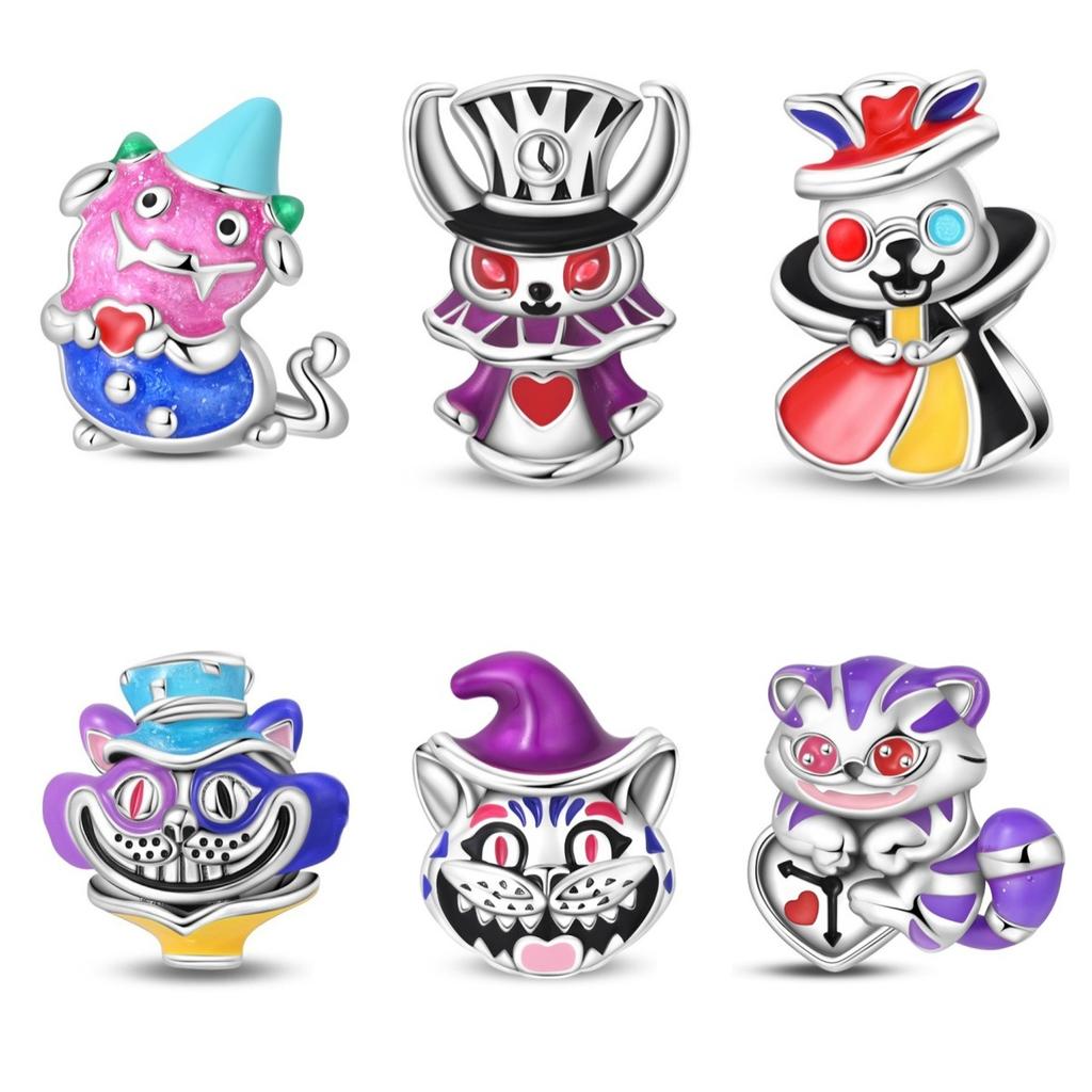 Glamour Halloween Magic Rabbit Chinchilla Charm Beads Diy Ornaments Bracelets Necklace Accessories