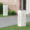 Solar LED Path Light 2 Pcs White Cold Rolled Steel