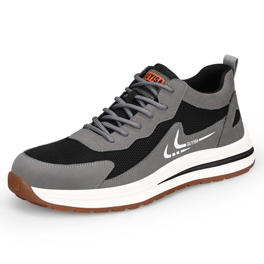 Men Safety Shoes Anti Smash Anti Puncture Lightweight Comfortable Fashionable Protective Work Shoes for All Seasons 46