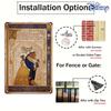 1pc Disney Beauty and the Beast Metal Tin Sign - Vintage Romantic Belle & Beast Wall Art, Durable Iron 20.32x30.48 Cm Outdoor/In