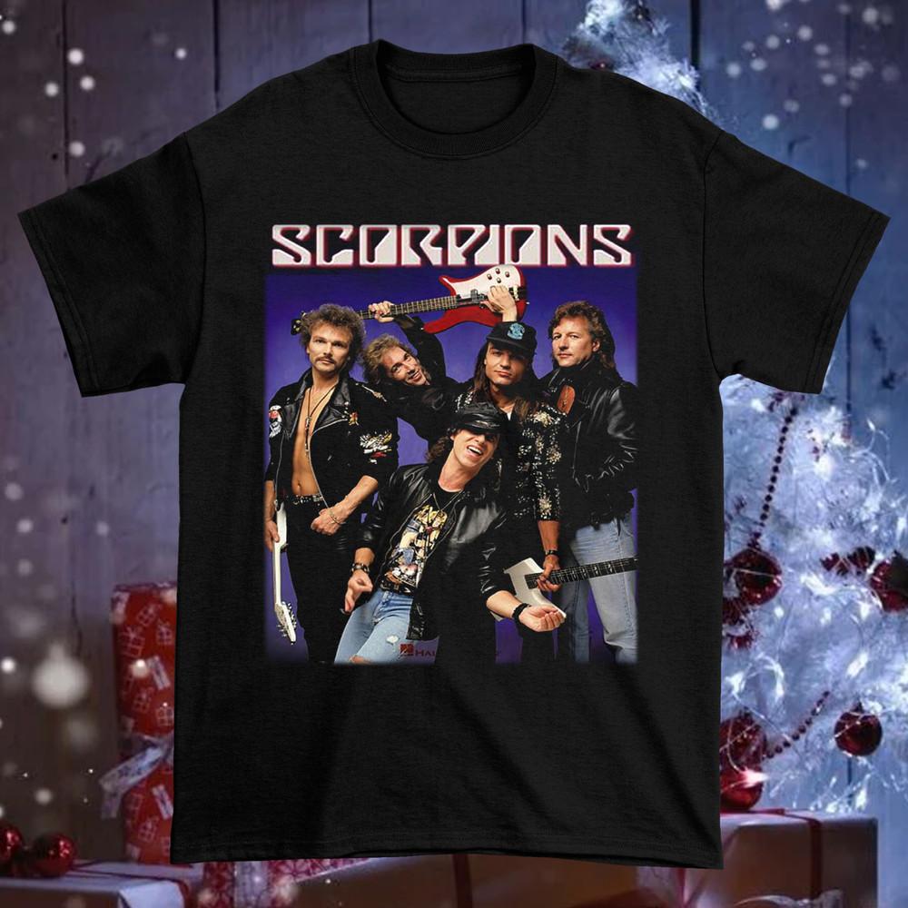

Collection Scorpions Band Member Short Sleeve Black All Size Shirt Unisex T-Shirt M