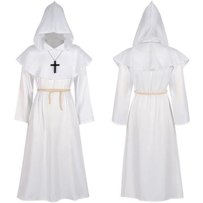 Medieval Monk Robe, Monk Costume, Wizard Costume, Priest Costume, Performance Costume, Halloween Costume
