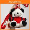 Colorful Panda Plush Backpack Keychain Cute Doll Pendant Perfect For Gifts
