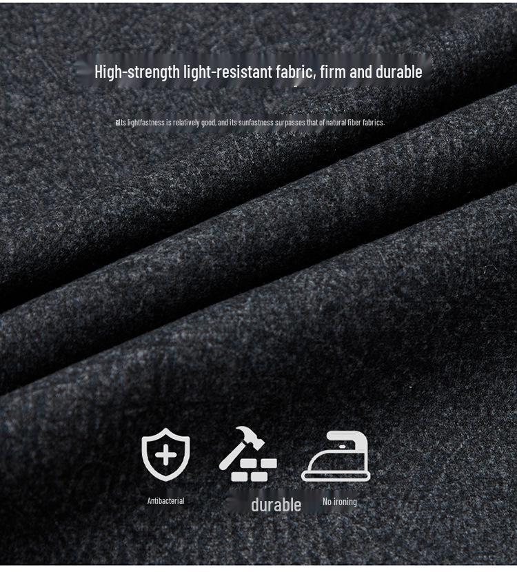 2022 Men's Single-Breasted Cashmere Coat - Business Casual Loose Wool Jacket for Middle-Aged Dads