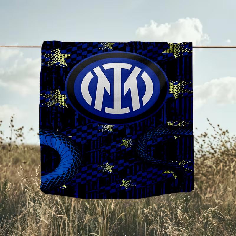 1 Stück F.C. Internazionale Milano Bedruckte Weiche Flanelldecke Überwurf für Schlafzimmer Wohnzimmer Sofa Camping Reise Fan Geschenke Weihnachtsgeschenke