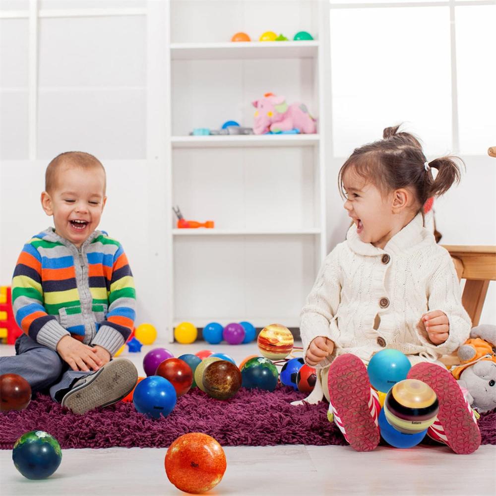 10PCS Solar System Planet Stress Balls Stress Relief Planets Balls Anti Stress Solar Educational Balls Birthday Gifts