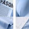 2XL-5XL Men's Ice Silk Mesh Breathable Boxer Briefs Mid-Rise Seamless Men's Underwear Plus Size