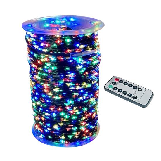 

Лампа из медной проволоки с 8 режимами освещения, мягкое свечение, дистанционное управление, водонепроницаемая светодиодная лампа для улицы 30m