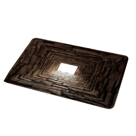 3D Optical Illusion Rug Non-Slip Visual Trap Floor Mat Bottomless Pit Visual Illusion Doormat
