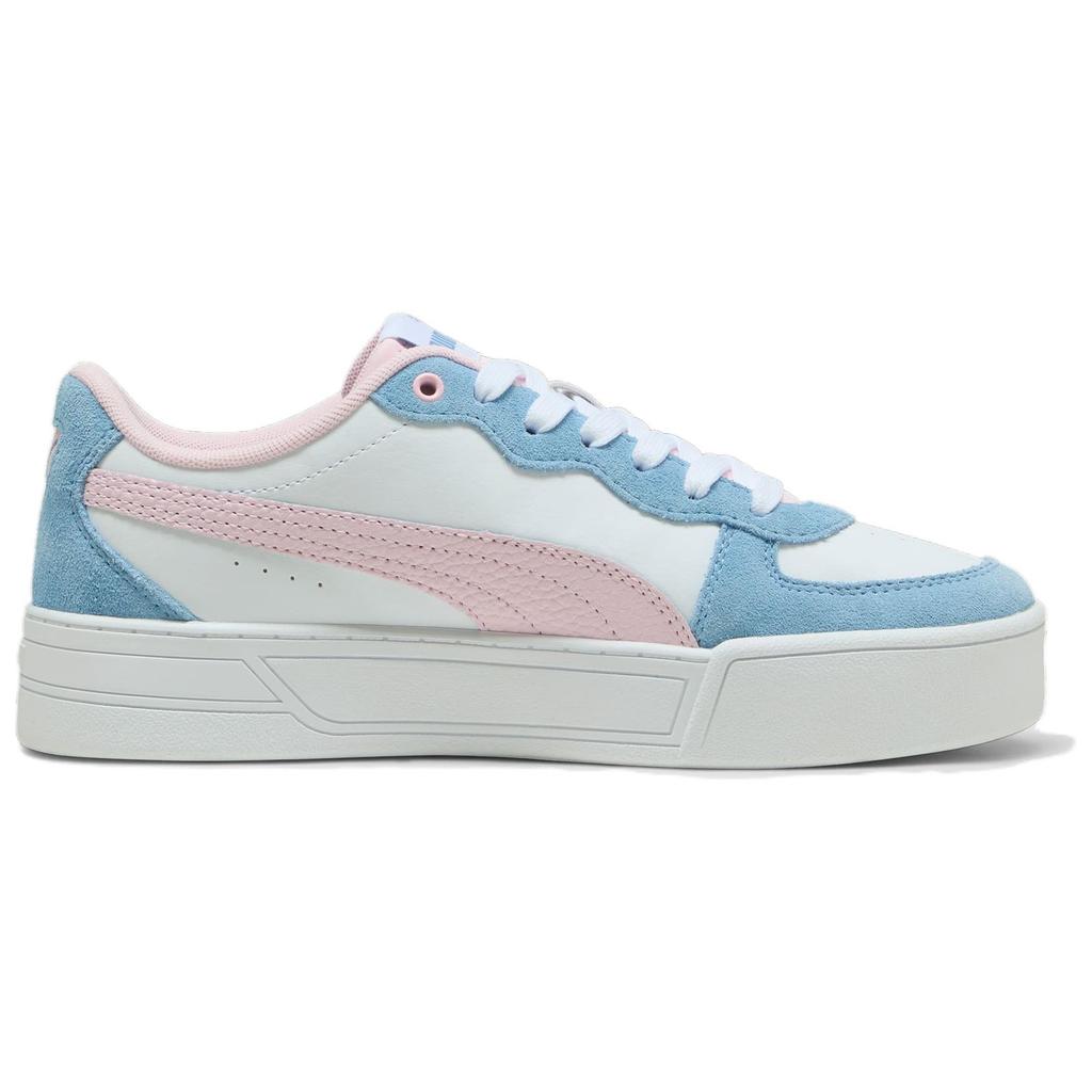 Puma Skye Series Retro Fashion Slip Resistant Durable Low Top Skate Shoes Women Sneaker White Blue 397076-03