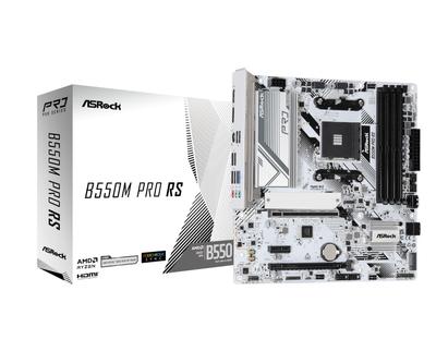 ASRock B550M Pro RS AMD Ryzen 5000 sorozatú CPU B550 Micro ATX DDR4 Alaplap Japán Kiskereskedő Alaplap, (AM4 aljzat) Kompatibilis, Lapkakészlet,