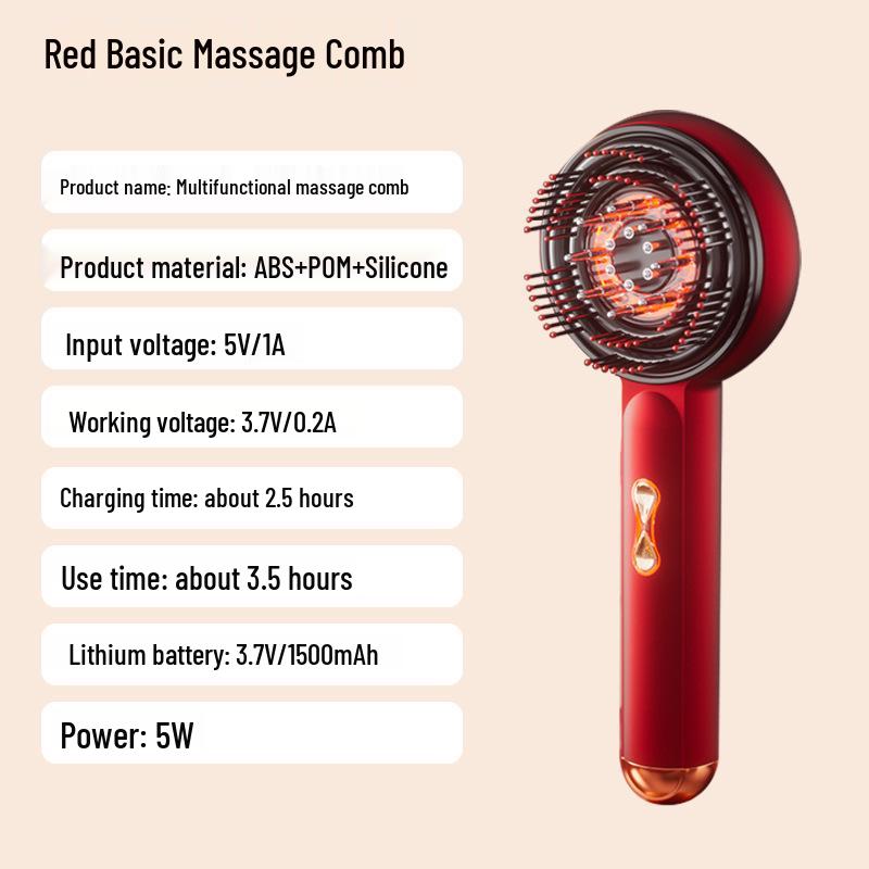 

Red Light Electric Scalp Massager and Hair Growth Comb