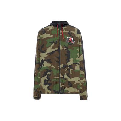 Chaqueta Cortavientos Camuflaje Jumpman Classics Mediana Oliva Hombre Ropa Urbana CU2030-222