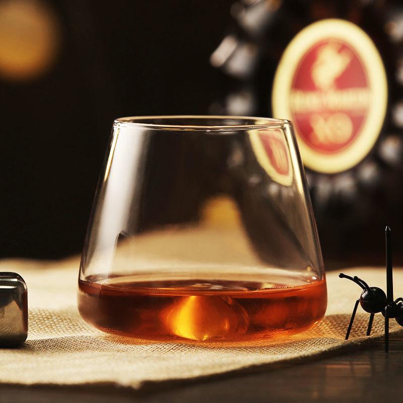 New Concave Bottom Vortex Whiskey Smelling Ice Rock Glass Der Whisky Becher XO Brandy Snifter Beer Red Wine Glasses Whisky Cup