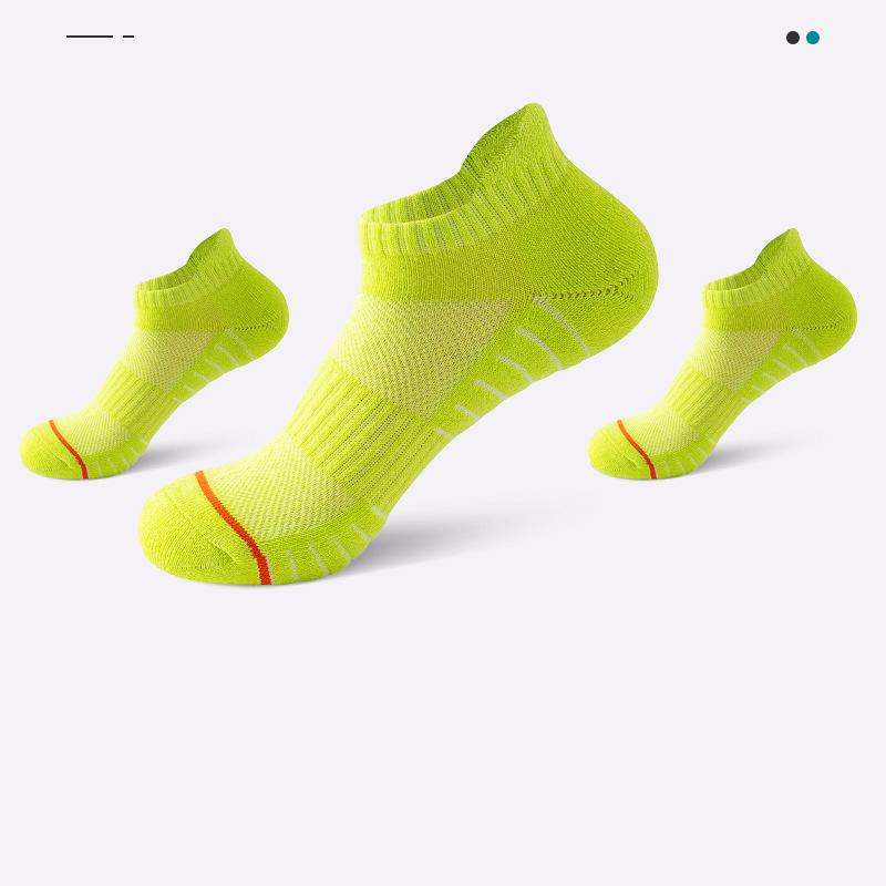 

Профессиональные спортивные носки, женские, короткие носки, сетчатые дышащие, специализированные носки для марафонского бега, утолщенные, махровый низ, носки для бадминтона Average size